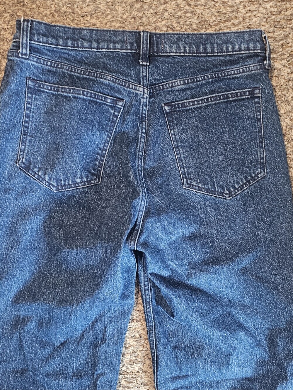 ABERCROMBIE & FITCH The 90s Relaxed High Rise Trouser Jean 31/12 long Dark Wash - Picture 8 of 9